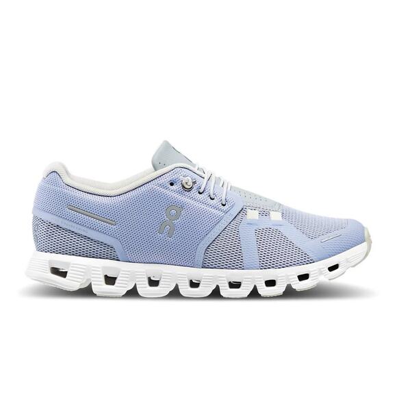 On Cloud 5 Nimbus & Alloy Purple & White Womens Running Shoes Size 9 - Picture 1 of 12